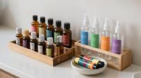 organize oils and sprays