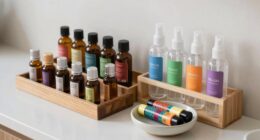 organize oils and sprays