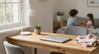 serene workspace in chaos