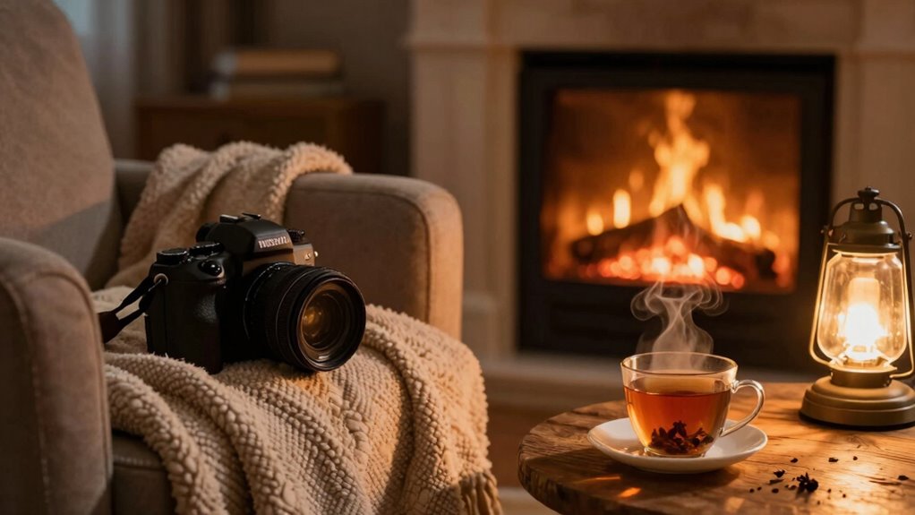 warm calming evening rituals