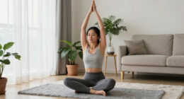 15-Minute Yoga to Ease Stress and Slow Down—Without Standing Up