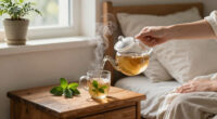 Peppermint tea before bed
