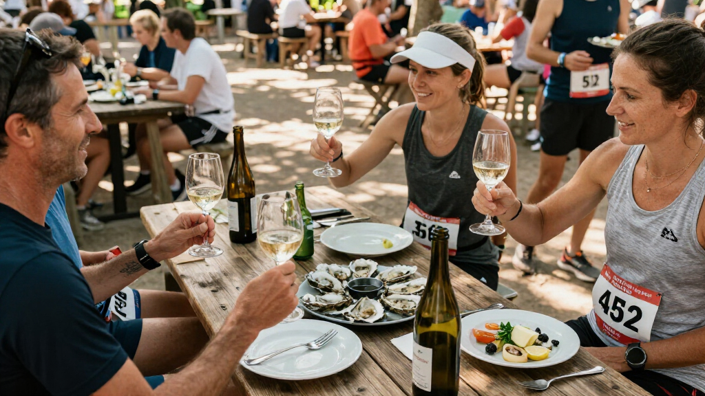 At This French Marathon, Runners Make Pit Stops For Wine And Oysters